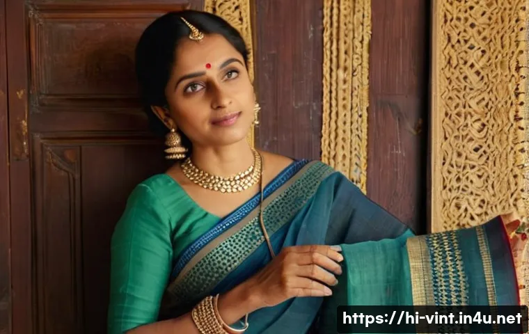 빈티지 의류 세탁법 - **Prompt:** A discerning, elegantly dressed woman in her 50s, with a gentle and contemplative expres...